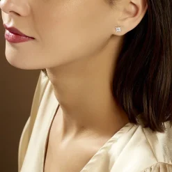 Histoire d'Or Boucles D'oreilles Puces Eclat Argent Blanc Oxyde De Zirconium* Boucles D'Oreilles|Boucles D'Oreilles Fantaisie