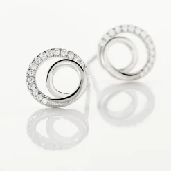 Histoire d'Or Boucles D'oreilles Puces Eliseum Argent Blanc Oxyde De Zirconium* Boucles D'Oreilles|Boucles D'Oreilles Fantaisie