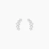 Online Histoire d'Or Boucles D'oreilles Puces Elinore Argent Blanc Oxyde De Zirconium