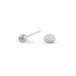 Outlet Histoire d'Or Boucles D'oreilles Puces Fidelia Boule Or Blanc
