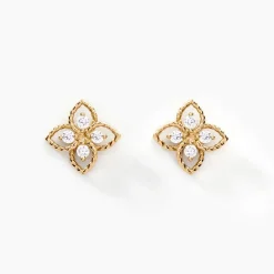 Histoire d'Or Boucles D'oreilles Puces Fionae Or Jaune Oxyde De Zirconium* Boucles D'Oreilles|Clous D'Oreilles