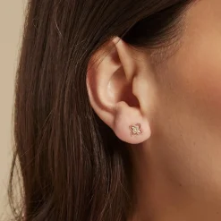 Histoire d'Or Boucles D'oreilles Puces Fionae Or Jaune Oxyde De Zirconium* Boucles D'Oreilles|Clous D'Oreilles