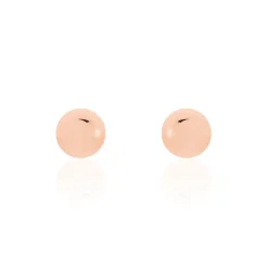Discount Histoire d'Or Boucles D'oreilles Puces Fidelia Boule Or Rose