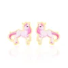 Best Histoire d'Or Boucles D'oreilles Puces Fantasila Cheval Or Jaune