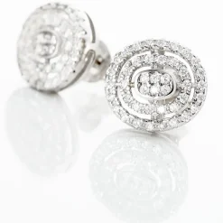 Discount Histoire d'Or Boucles D'oreilles Puces Fidjy Argent Blanc Oxyde De Zirconium