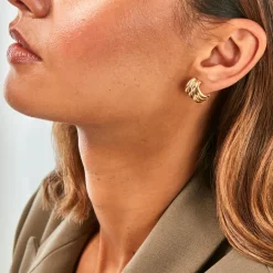 Histoire d'Or Boucles D'Oreilles Puces Fahim Or Jaune* Boucles D'Oreilles|Clous D'Oreilles