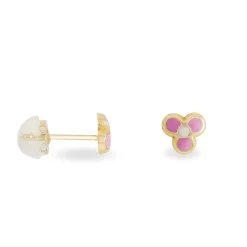 Histoire d'Or Boucles D'oreilles Puces Fleur Rose Or Jaune* Boucles D'Oreilles|Clous D'Oreilles