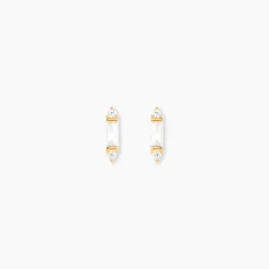 Histoire d'Or Boucles D'Oreilles Puces Fido Or Jaune Oxyde De Zirconium* Boucles D'Oreilles|Clous D'Oreilles