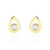 Best Histoire d'Or Boucles D'oreilles Puces Fidelia Or Jaune Diamant