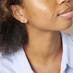 Histoire d'Or Boucles D'oreilles Puces Fassia Or Jaune Amethyste* Boucles D'Oreilles|Clous D'Oreilles