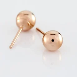 Histoire d'Or Boucles D'oreilles Puces Fidelia Boule Or Rose