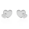 Sale Histoire d'Or Boucles D'oreilles Puces Flamen Argent Blanc Oxyde De Zirconium