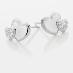 Sale Histoire d'Or Boucles D'oreilles Puces Flamen Argent Blanc Oxyde De Zirconium