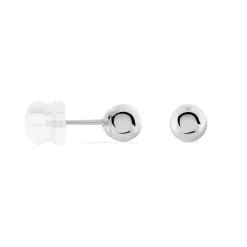 Best Histoire d'Or Boucles D'oreilles Puces Fidelia Boule or blanc