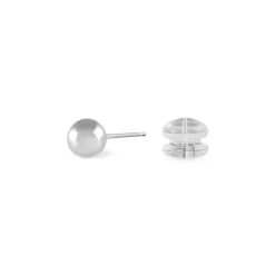 Best Histoire d'Or Boucles D'oreilles Puces Fidelia Boule or blanc