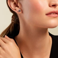 Histoire d'Or Boucles D'oreilles Puces Guillemette Argent Blanc Pierre D'imitation* Boucles D'Oreilles|Boucles D'Oreilles Fantaisie