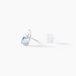 Histoire d'Or Boucles D'oreilles Puces Giana Or Blanc Topaze Et Oxyde De Zirconium* Boucles D'Oreilles|Clous D'Oreilles
