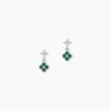 Best Histoire d'Or Boucles D'Oreilles Puces Germaine Argent Blanc Oxyde De Zirconium Spinelle
