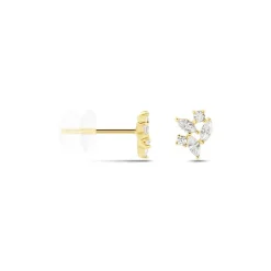 Histoire d'Or Boucles D'oreilles Puces Glorinda Or Jaune Oxyde De Zirconium* Boucles D'Oreilles|Clous D'Oreilles
