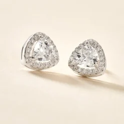 Histoire d'Or Boucles D'oreilles Puces Gorka Argent Blanc Oxyde De Zirconium* Boucles D'Oreilles|Boucles D'Oreilles Fantaisie