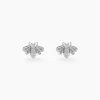 Histoire d'Or Boucles D'oreilles Puces Honey Argent Blanc* Boucles D'Oreilles|Boucles D'Oreilles Fantaisie