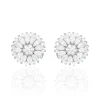 Histoire d'Or Boucles D'oreilles Puces Hyelana Argent Blanc Oxyde De Zirconium