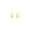Sale Histoire d'Or Boucles D'oreilles Puces Helie Goutte Or Jaune Oxyde De Zirconium
