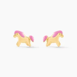 Histoire d'Or Boucles D'oreilles Puces Heldea Cheval Or Jaune* Boucles D'Oreilles|Clous D'Oreilles
