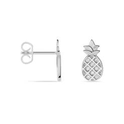 Histoire d'Or Boucles D'oreilles Puces Harold Argent Blanc Oxyde De Zirconium
