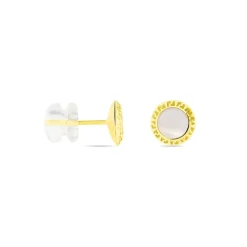 Hot Histoire d'Or Boucles D'oreilles Puces Himelinda Or Jaune