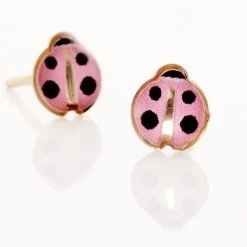 Histoire d'Or Boucles D'oreilles Puces Helidie Coccinelle Or Jaune* Boucles D'Oreilles|Clous D'Oreilles