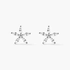Histoire d'Or Boucles D'oreilles Puces Horcia Or Blanc Oxyde De Zirconium* Boucles D'Oreilles|Clous D'Oreilles