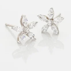 Histoire d'Or Boucles D'oreilles Puces Horcia Or Blanc Oxyde De Zirconium* Boucles D'Oreilles|Clous D'Oreilles