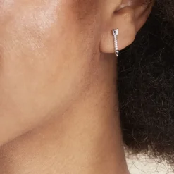 Hot Histoire d'Or Boucles D'oreilles Puces Harrow Argent Blanc Oxyde De Zirconium