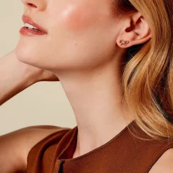 Histoire d'Or Boucles D'oreilles Puces Hisae Plaqué Or Jaune Oxyde De Zirconium* Boucles D'Oreilles|Boucles D'Oreilles Fantaisie