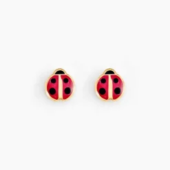 Histoire d'Or Boucles D'oreilles Puces Helidie Coccinelle Or Jaune* Boucles D'Oreilles|Clous D'Oreilles