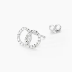 Histoire d'Or Boucles D'oreilles Puces Iwa Argent Blanc Oxyde De Zirconium* Boucles D'Oreilles|Boucles D'Oreilles Fantaisie