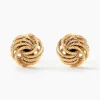 Online Histoire d'Or Boucles D'oreilles Puces Ilhame Nid Or Jaune