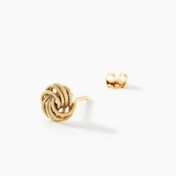 Online Histoire d'Or Boucles D'oreilles Puces Ilhame Nid Or Jaune