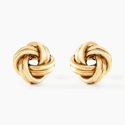 Discount Histoire d'Or Boucles D'oreilles Puces Ilhame Nid Or Jaune