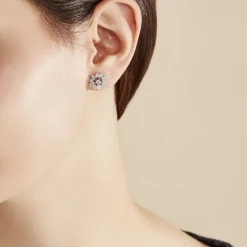 Histoire d'Or Boucles D'oreilles Puces Iona Argent Blanc Oxyde De Zirconium* Boucles D'Oreilles|Boucles D'Oreilles Fantaisie