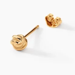 Histoire d'Or Boucles D'oreilles Puces Ismène Plaqué Or Doré