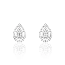 Histoire d'Or Boucles D'oreilles Puces Izia Or Blanc Diamant* Boucles D'Oreilles|Clous D'Oreilles