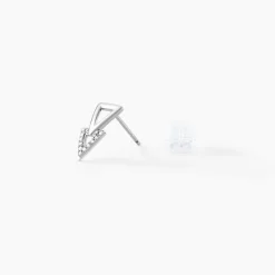 Outlet Histoire d'Or Boucles D'oreilles Puces Joy or blanc diamant