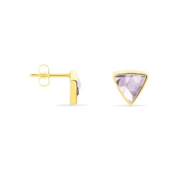 Histoire d'Or Boucles D'oreilles Puces Juliete Or Jaune Amethyste* Boucles D'Oreilles|Clous D'Oreilles