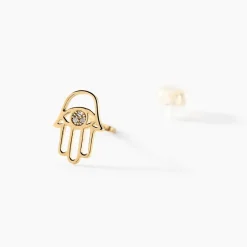 Hot Histoire d'Or Boucles D'oreilles Puces Jamal Or Jaune Diamant