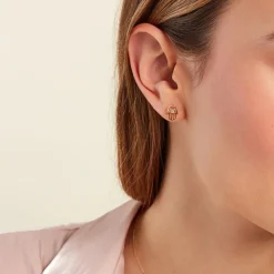 Hot Histoire d'Or Boucles D'oreilles Puces Jamal Or Jaune Diamant