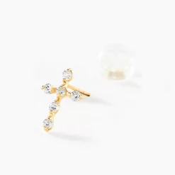 Histoire d'Or Boucles D'oreilles Puces Jesusa Or Jaune Oxyde De Zirconium* Boucles D'Oreilles|Clous D'Oreilles