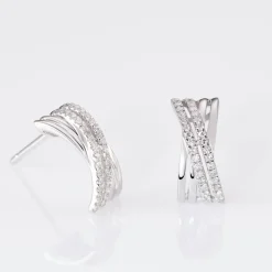Histoire d'Or Boucles D'oreilles Puces Julianne Or Blanc Diamant* Boucles D'Oreilles|Clous D'Oreilles