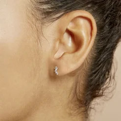 Histoire d'Or Boucles D'oreilles Puces Kyoto Or Blanc Oxyde De Zirconium* Boucles D'Oreilles|Clous D'Oreilles